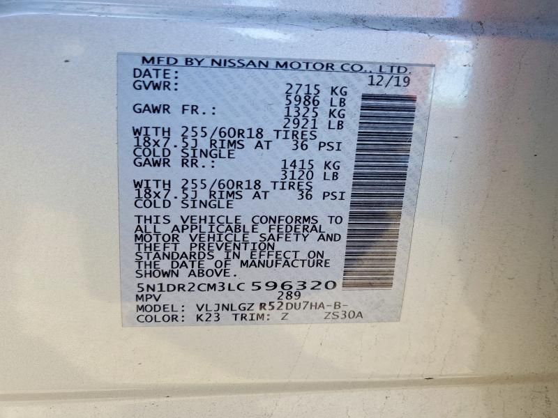 2020 Nissan Pathfinder sl