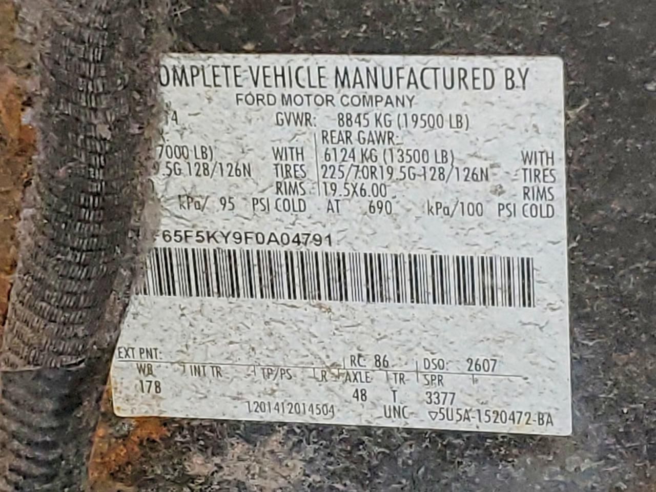 2015 Ford F59 Delivery Truck