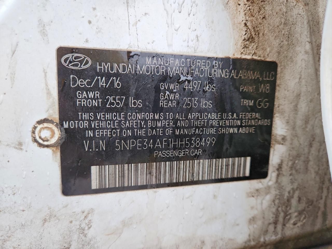 2017 Hyundai Sonata Sport