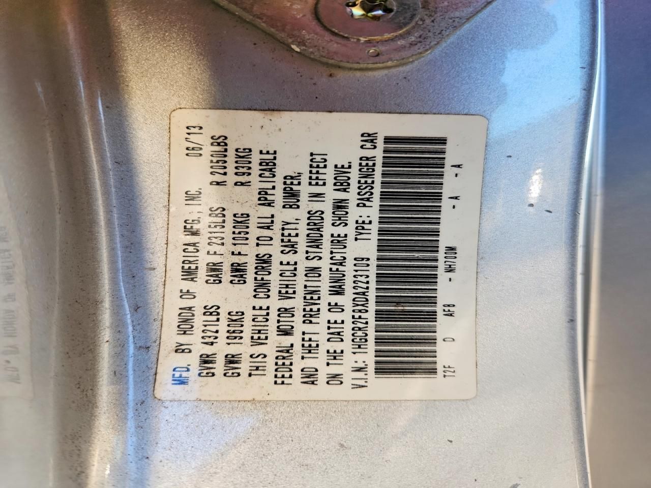 2013 Honda Accord exl