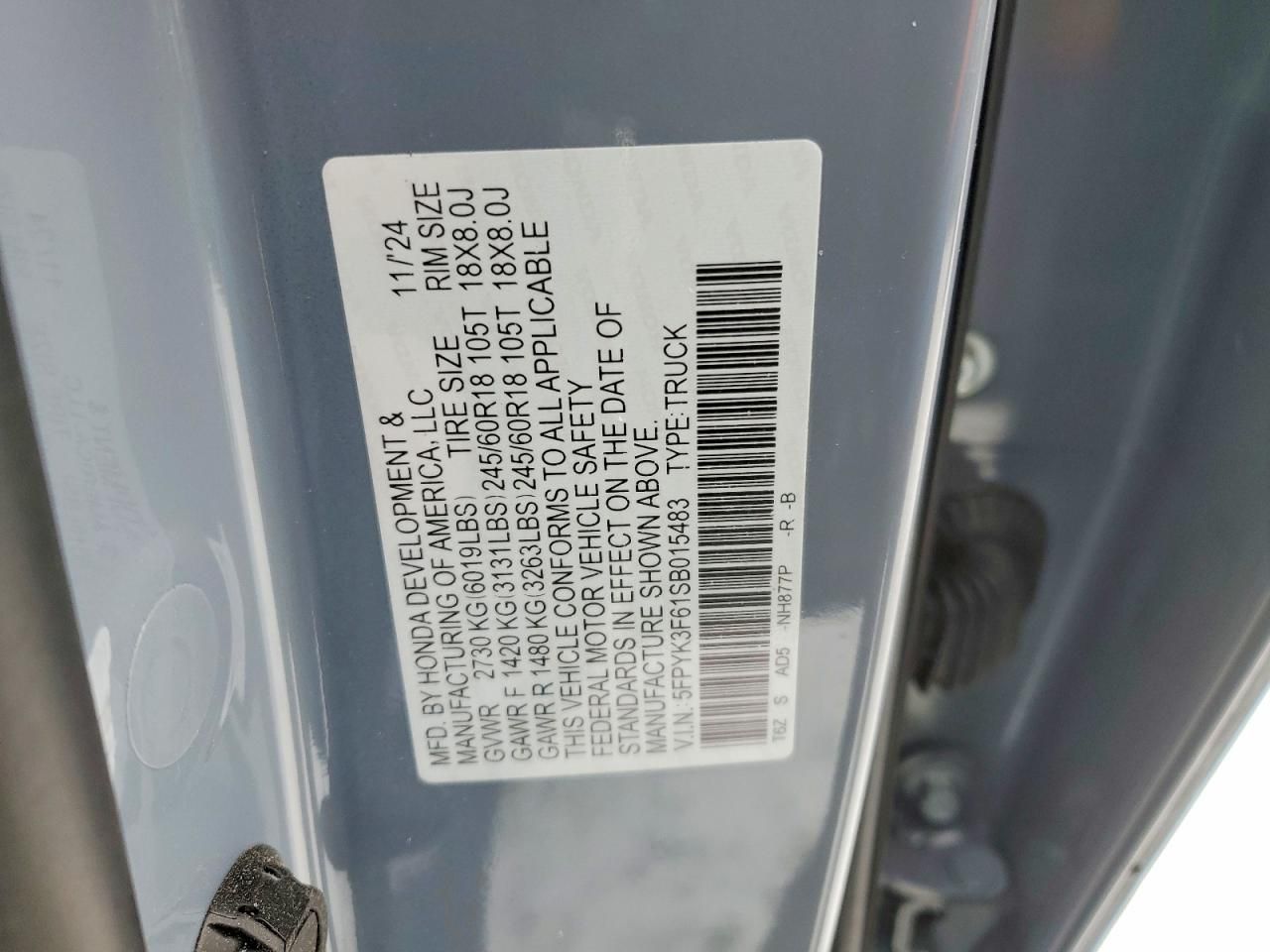 2025 Honda Ridgeline Trail Sport