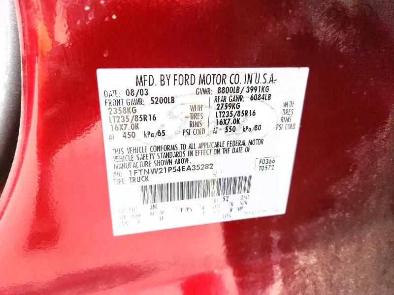 2004 Ford F250 Super Duty