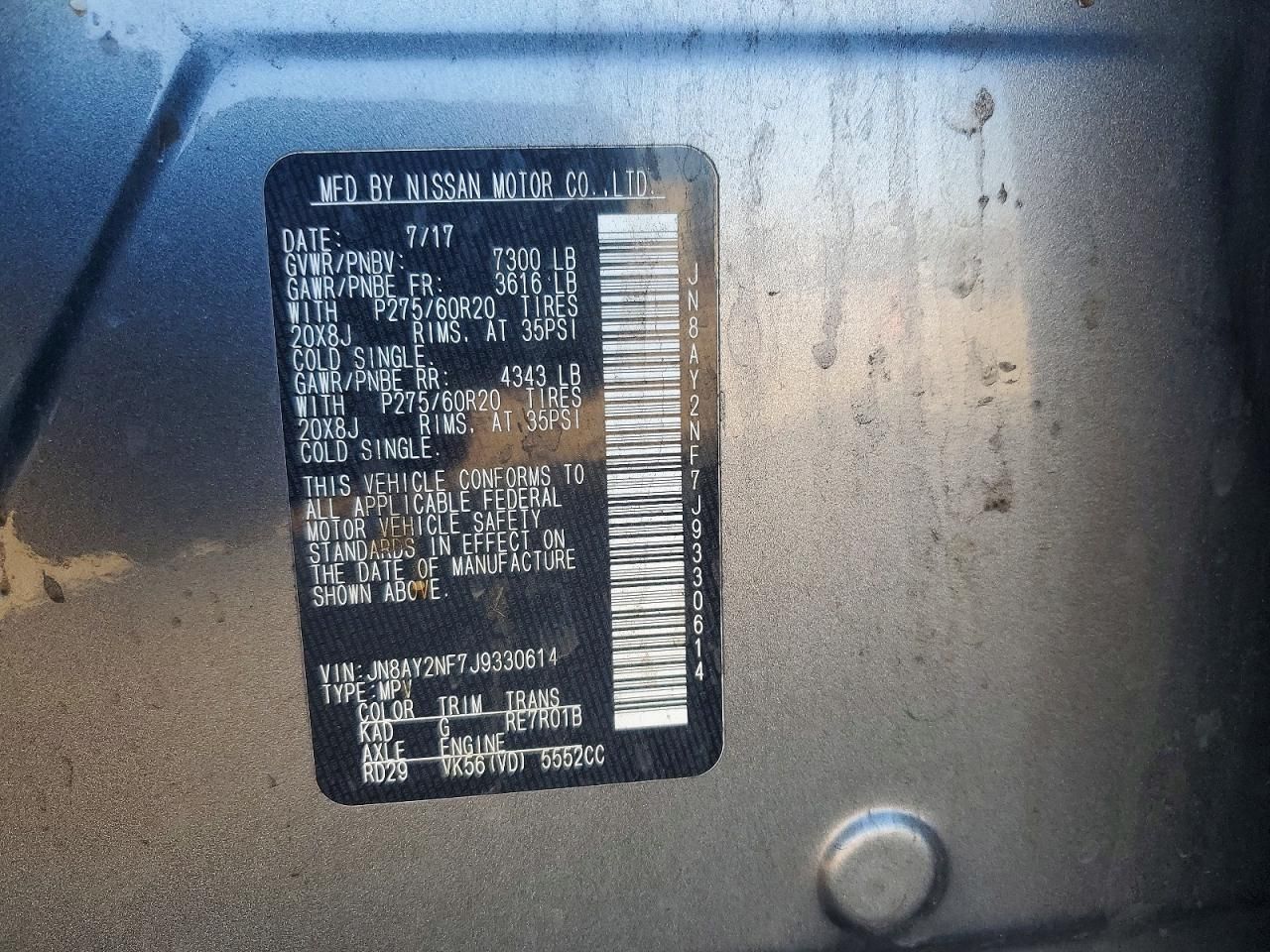 2018 Nissan Armada Platinum