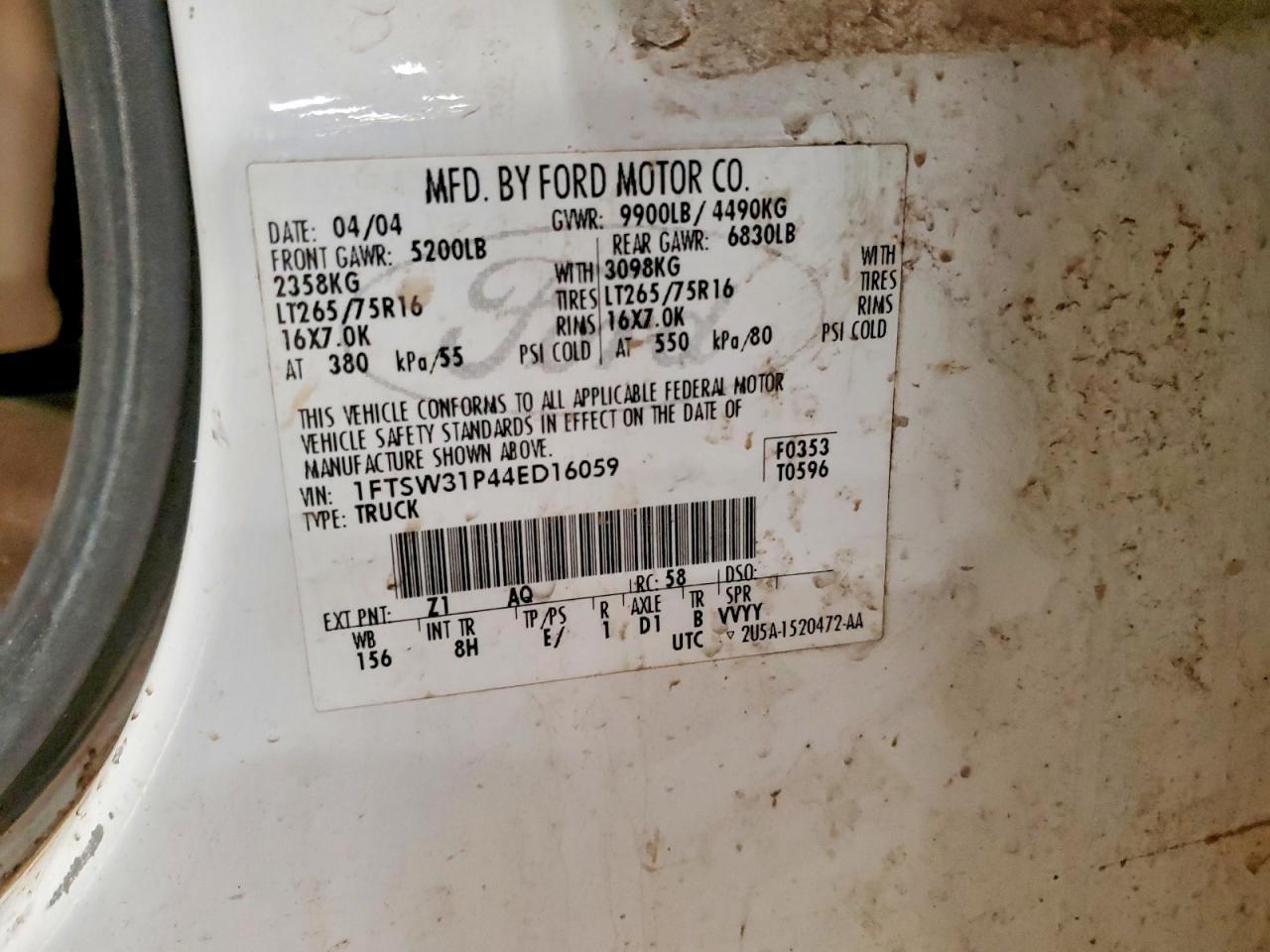 2004 Ford F350 SRW Super Duty