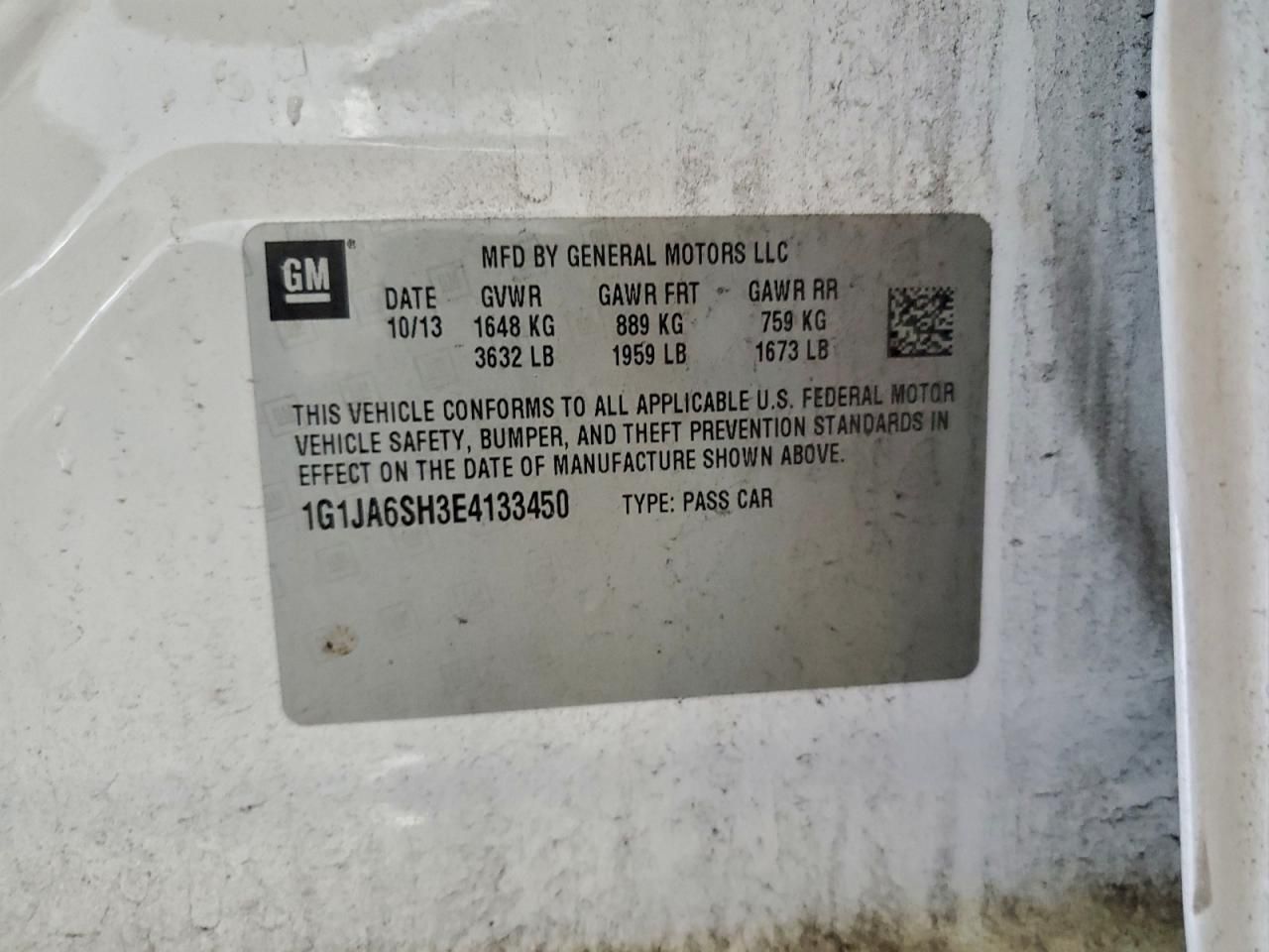 2014 Chevrolet Sonic ls