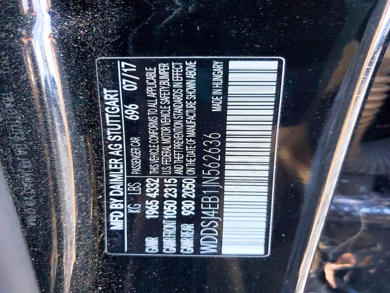 2018 Mercedes-Benz Cla 250