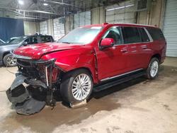 Salvage cars for sale from Copart Woodhaven, MI: 2026 Cadillac Escalade esv Luxury