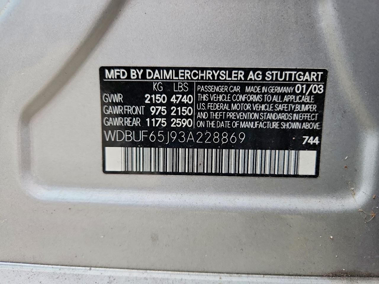 2003 Mercedes-Benz E 320