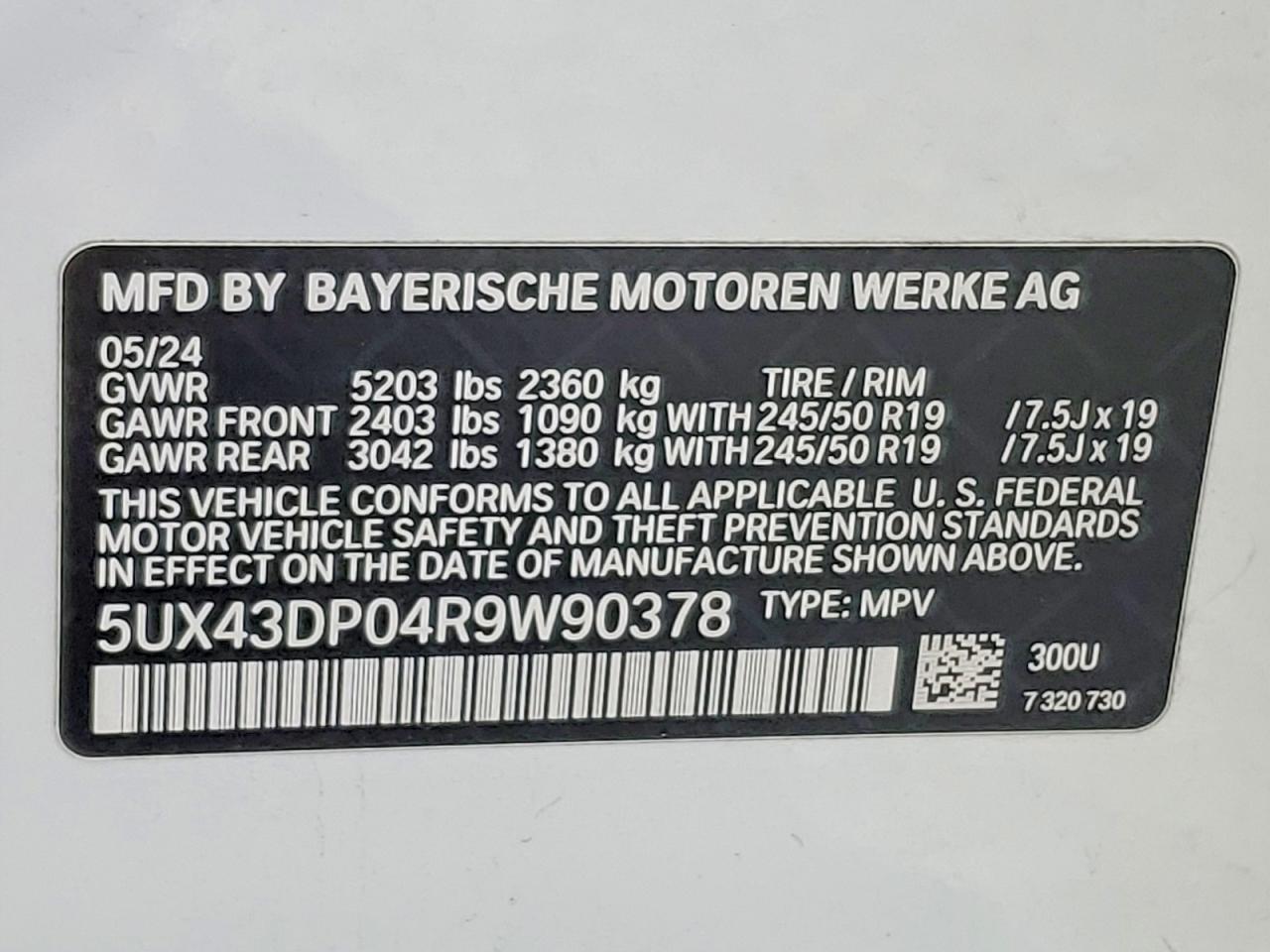 2024 BMW X3 Sdrive30i