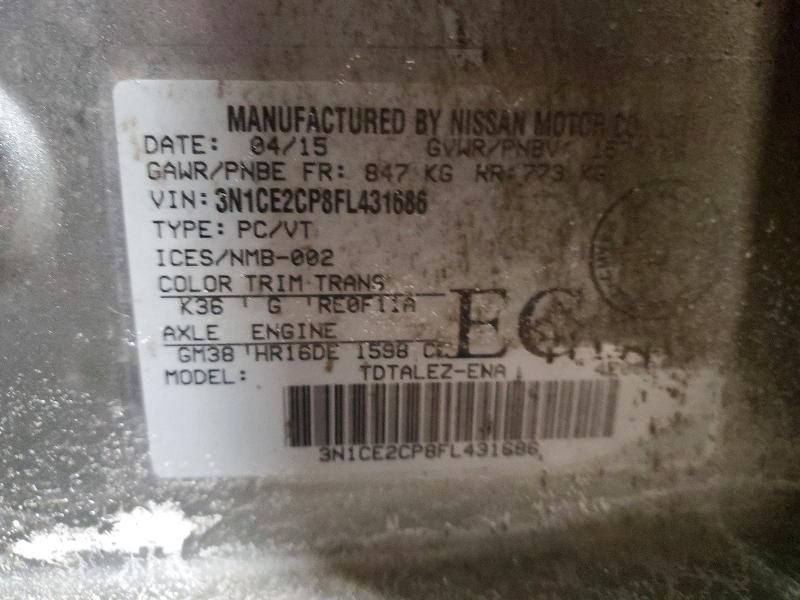 2015 Nissan Versa Note s