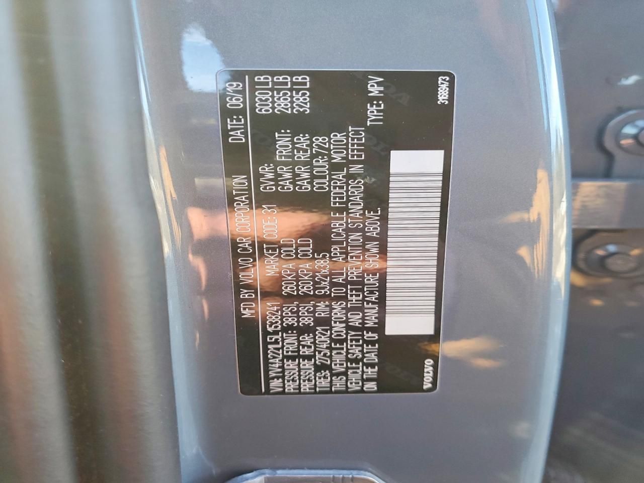 2020 Volvo Xc90 T6 Inscription