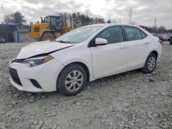 Salvage cars for sale from Copart Mebane, NC: 2016 Toyota Corolla l