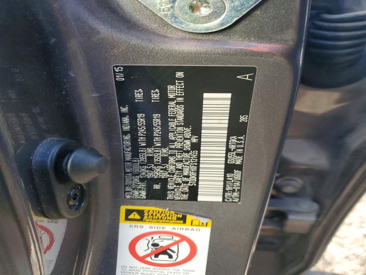 2015 Toyota Highlander Limited Platinum