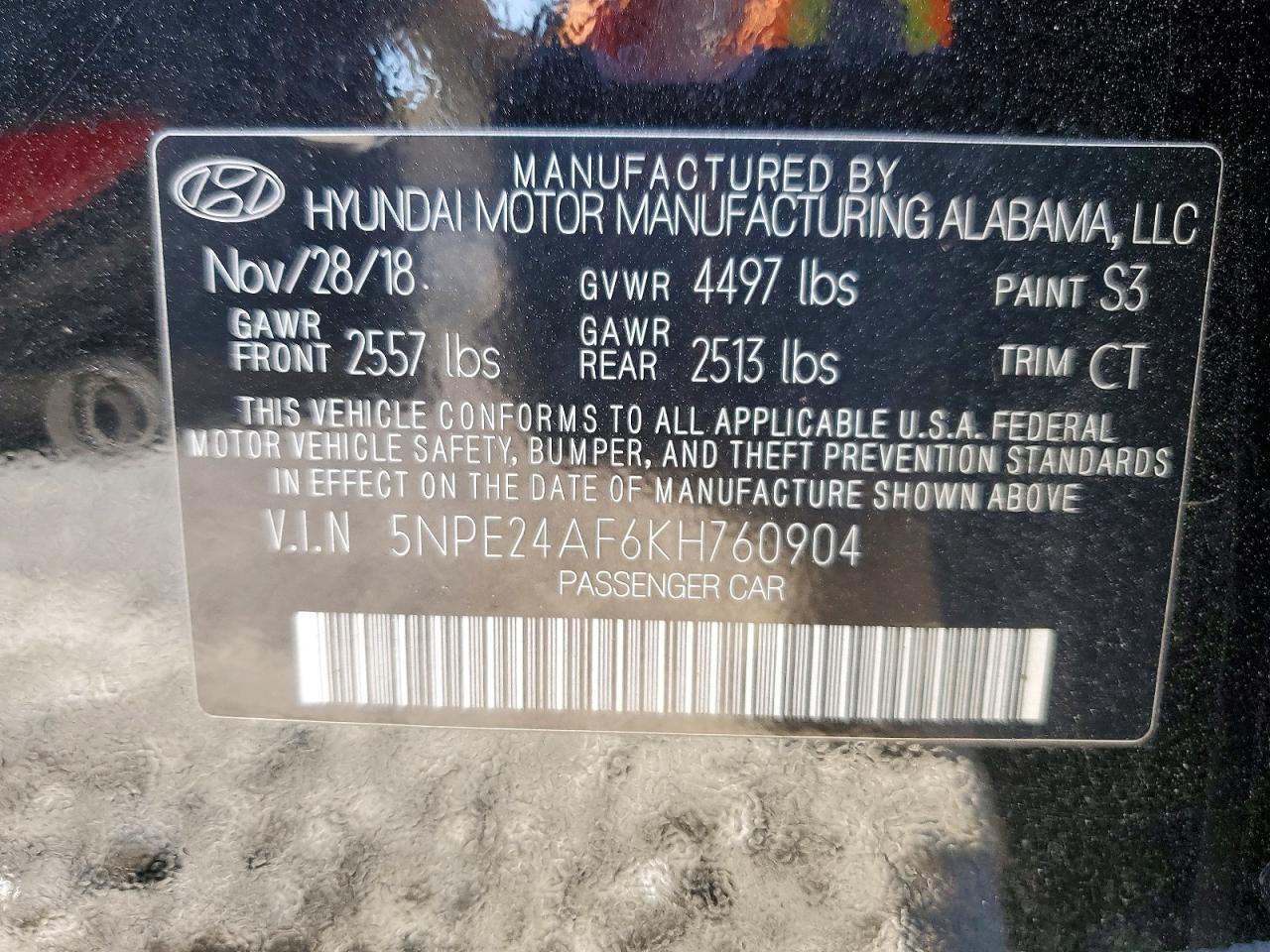 2019 Hyundai Sonata se