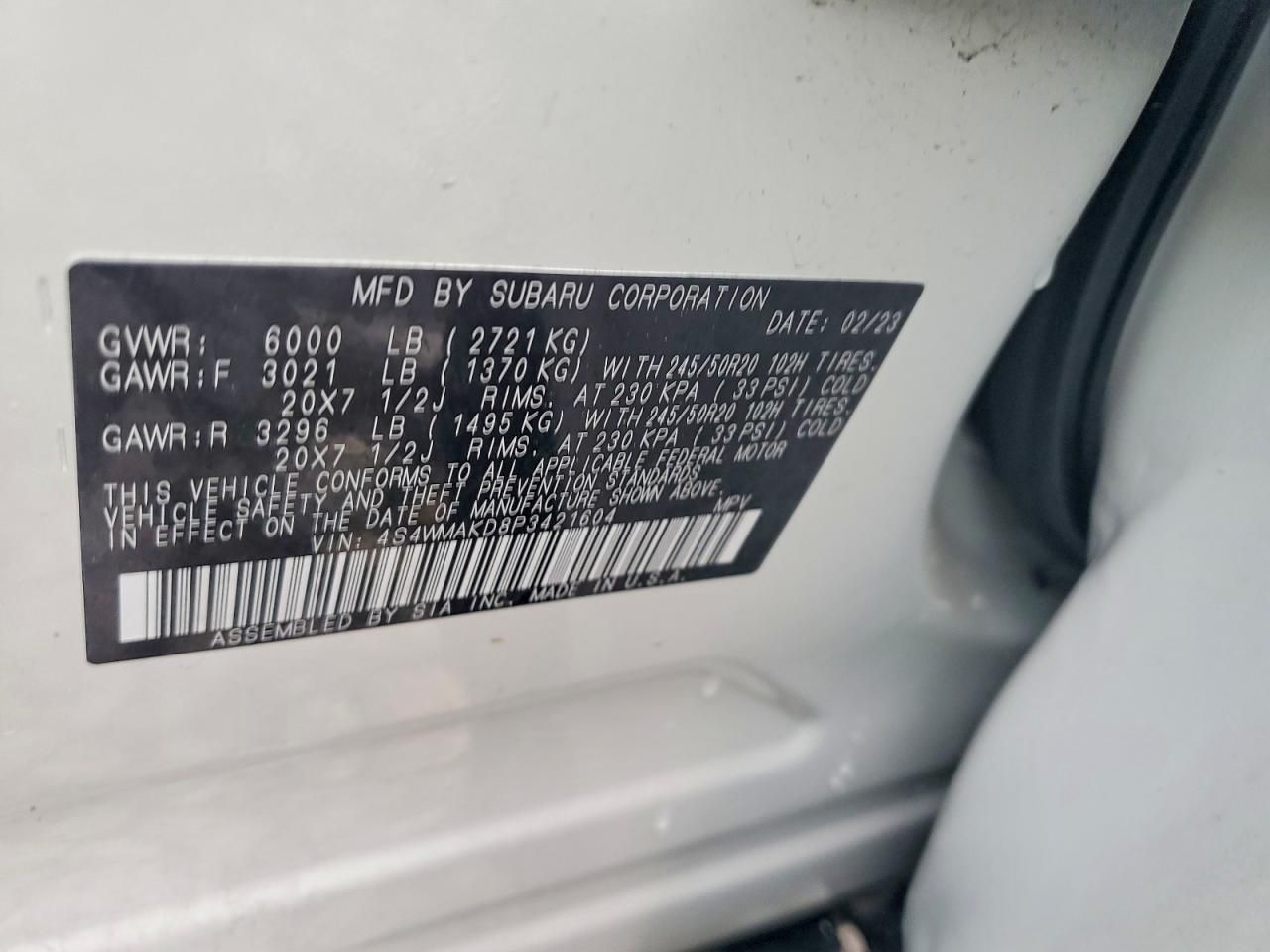 2023 Subaru Ascent Limited