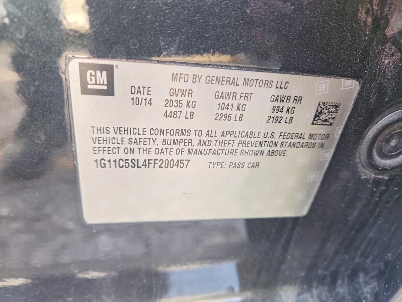 2015 Chevrolet Malibu 1LT