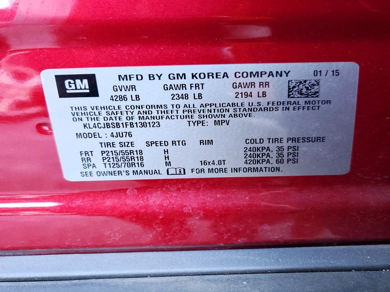 2015 Buick Encore Convenience