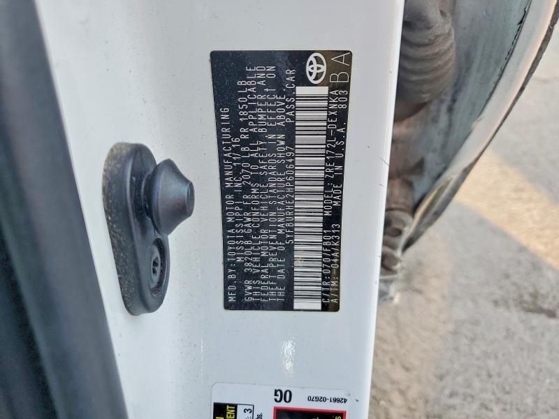 2017 Toyota Corolla l