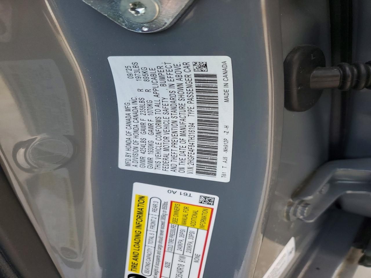 2026 Honda Civic Sport