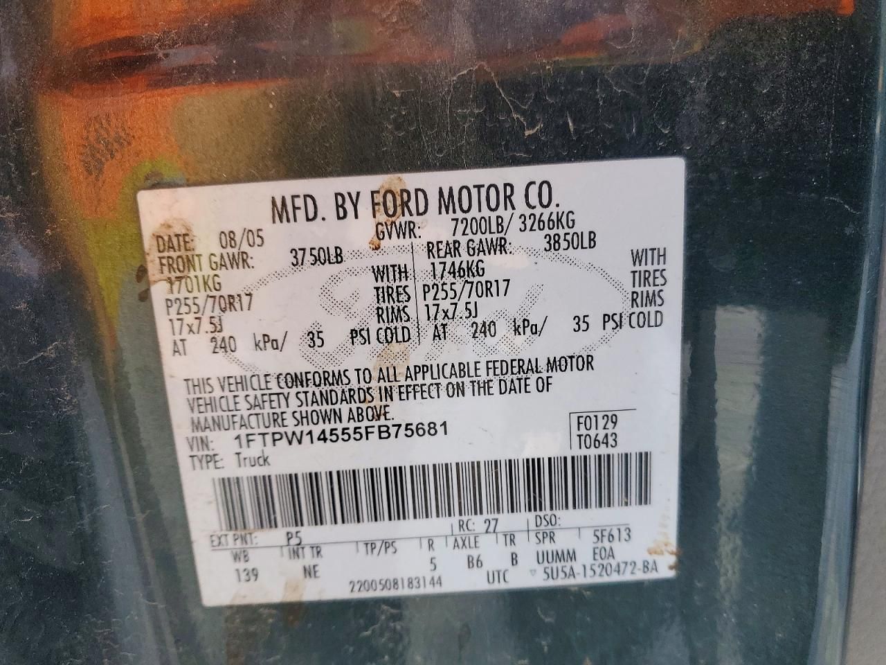 2005 Ford F150 Supercrew