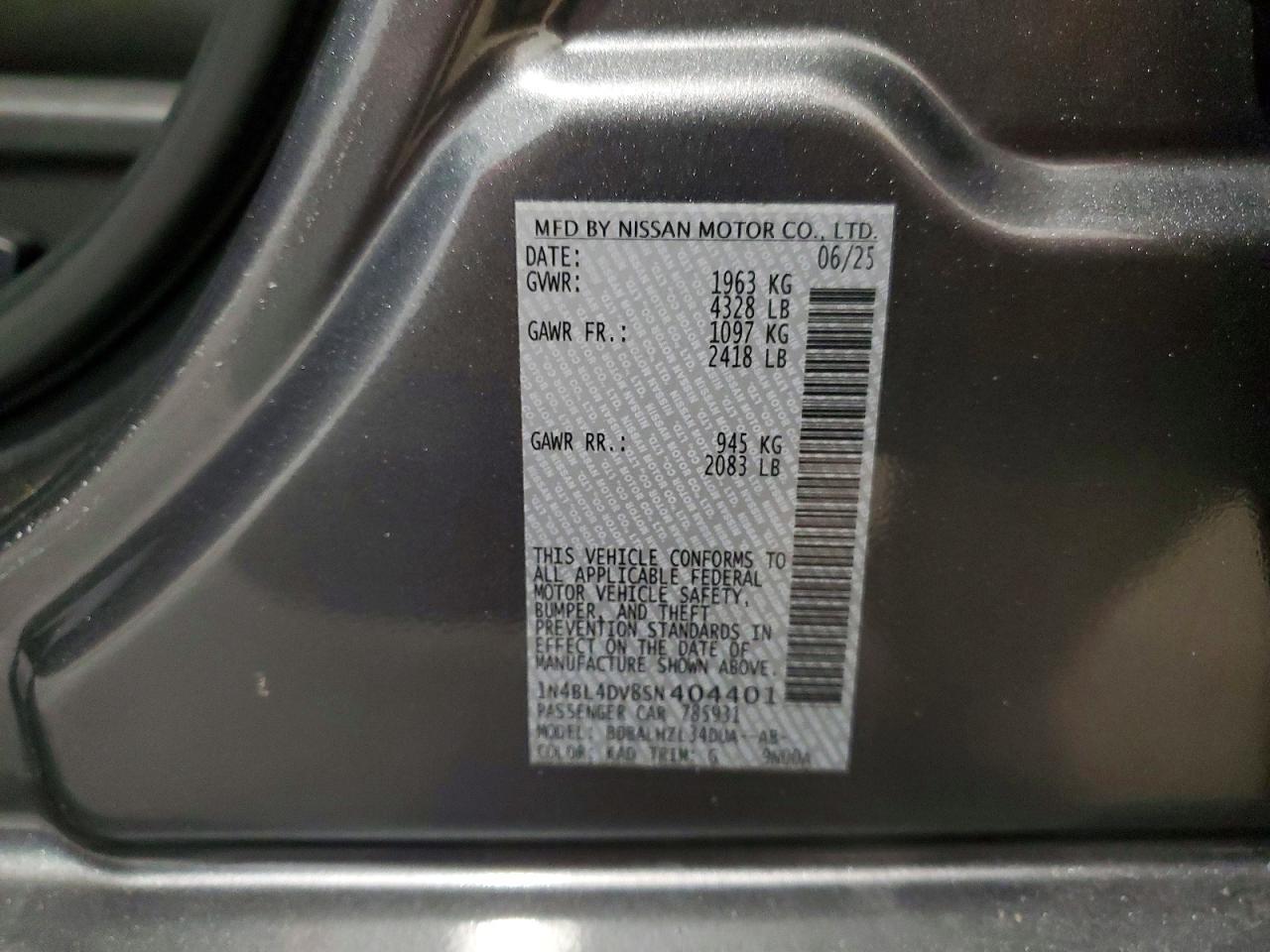 2025 Nissan Altima sv