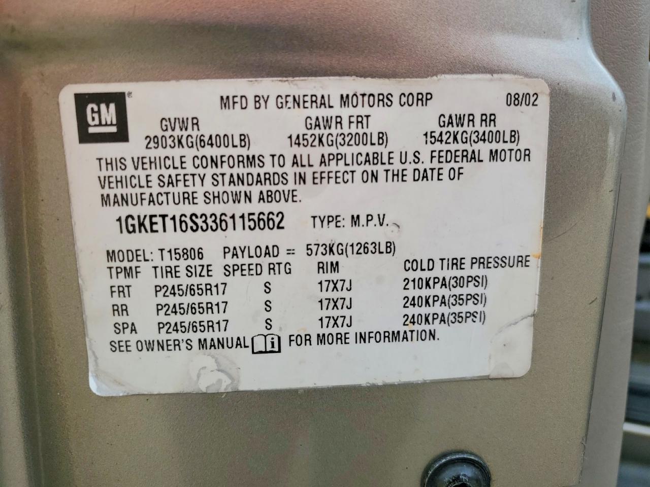 2003 GMC Envoy xl