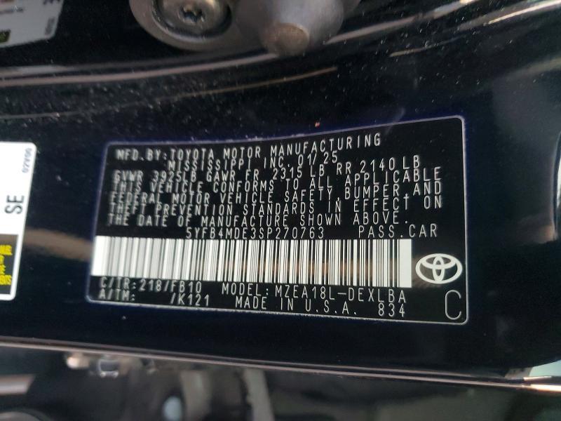 2025 Toyota Corolla le