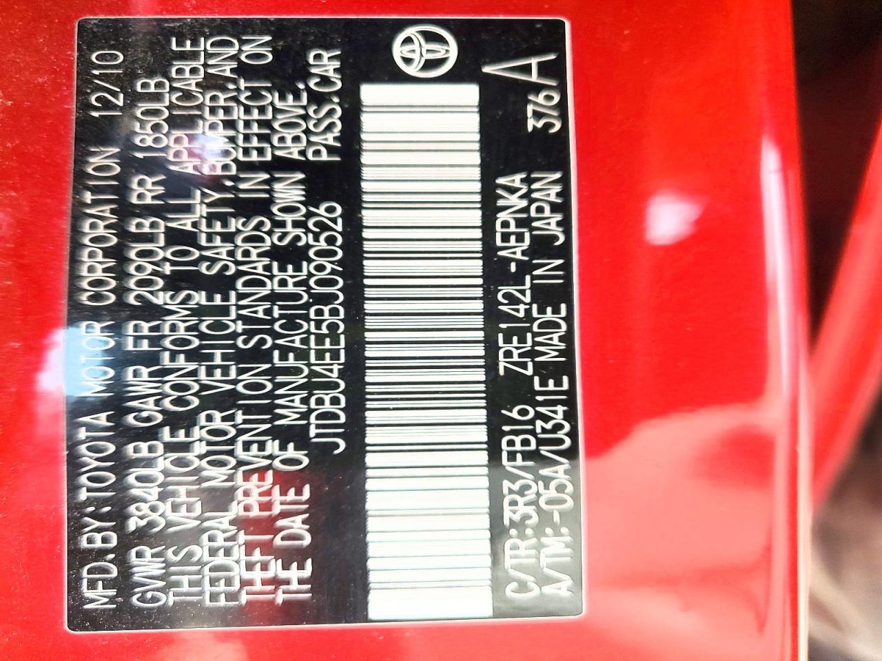 2011 Toyota Corolla Base