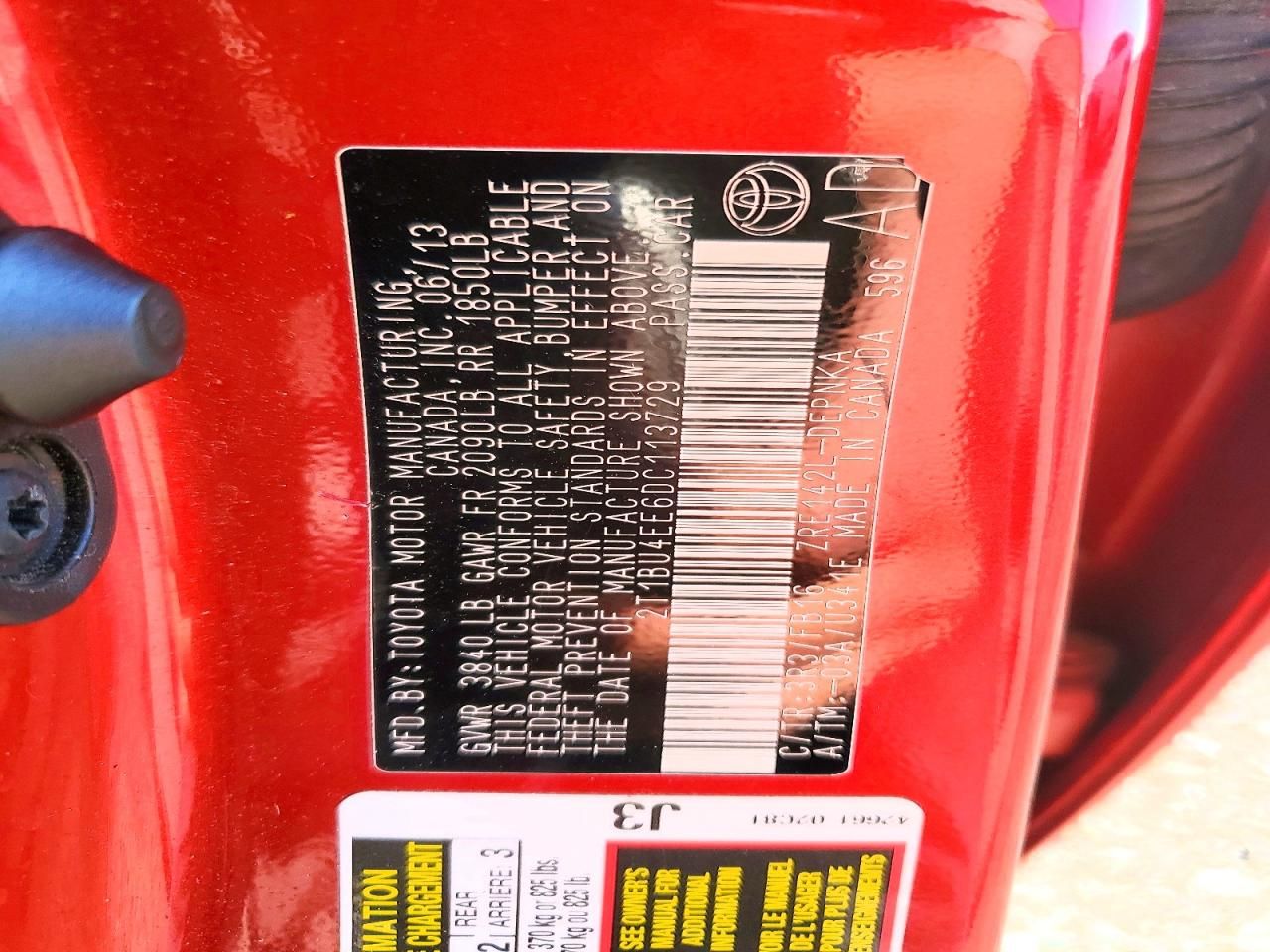 2013 Toyota Corolla Base