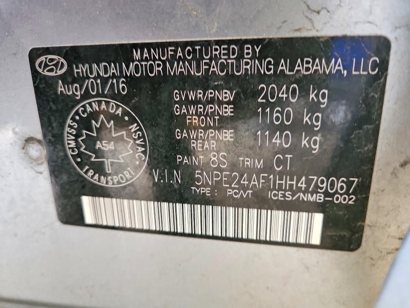 2017 Hyundai Sonata se