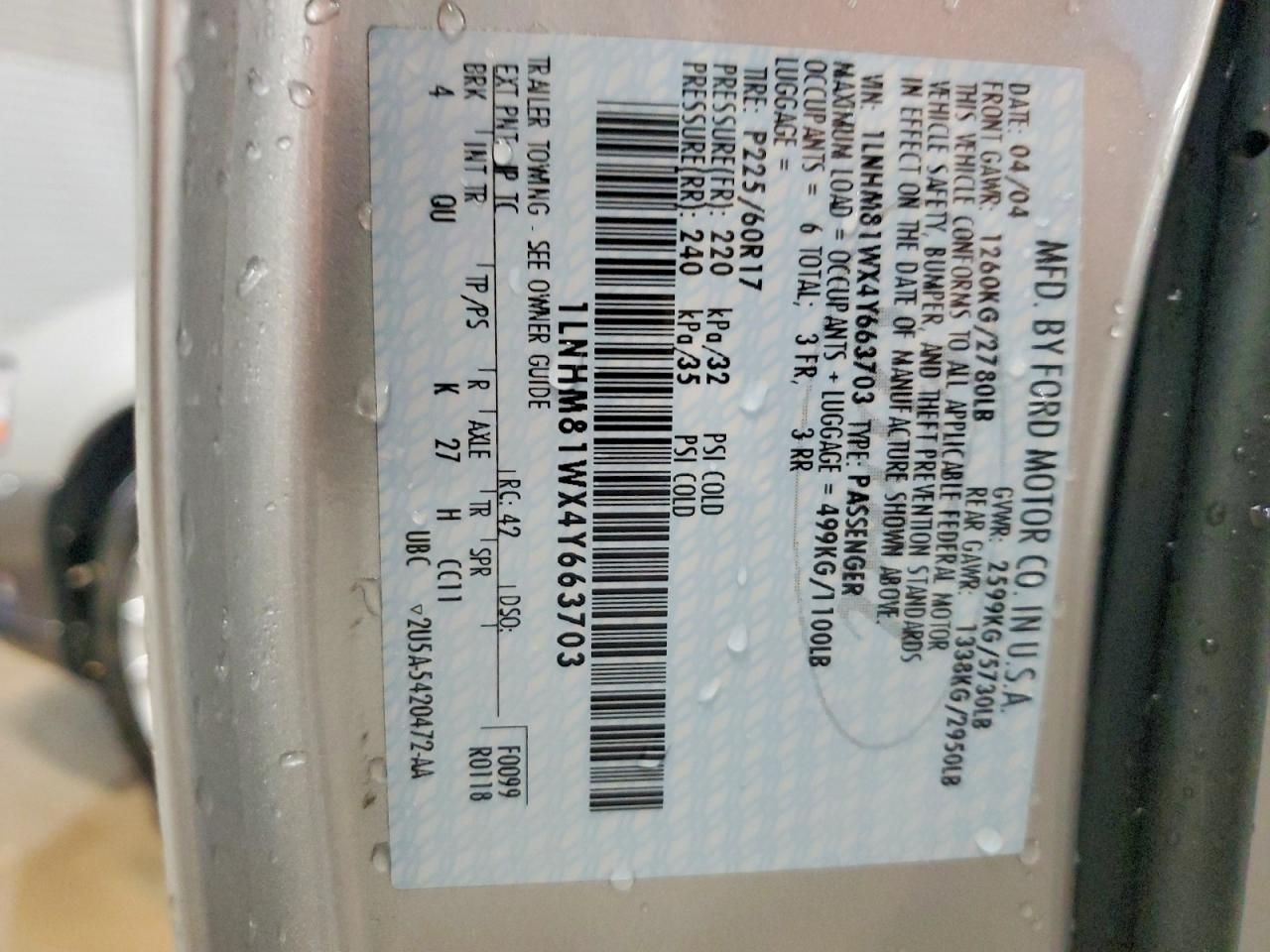 2004 Lincoln Town car Executive