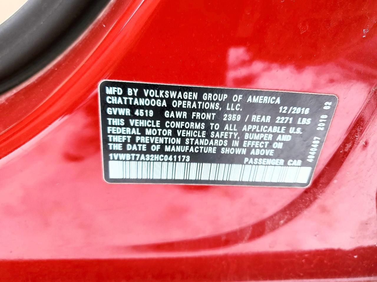 2017 Volkswagen Passat se