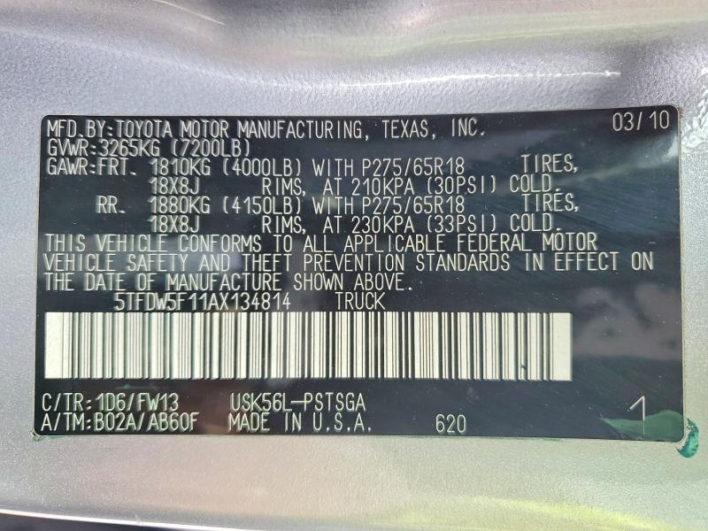 2010 Toyota Tundra Grade
