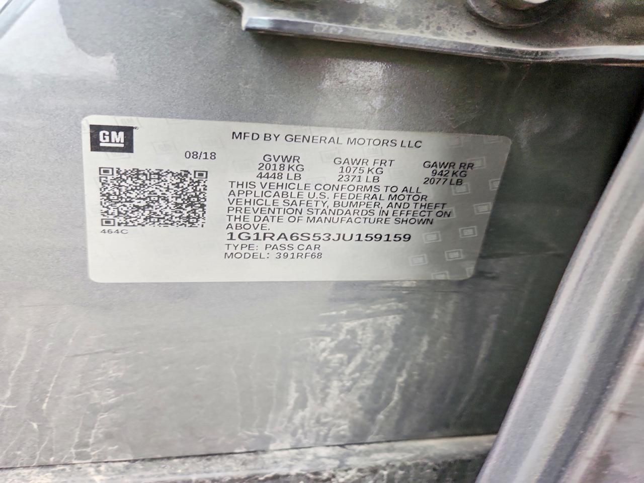 2018 Chevrolet Volt lt