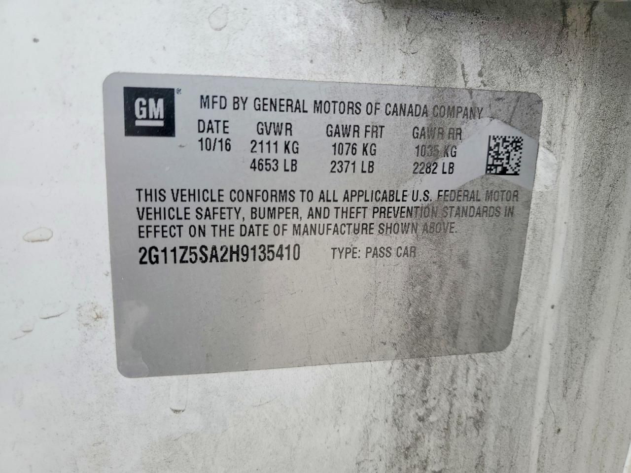 2017 Chevrolet Impala ls