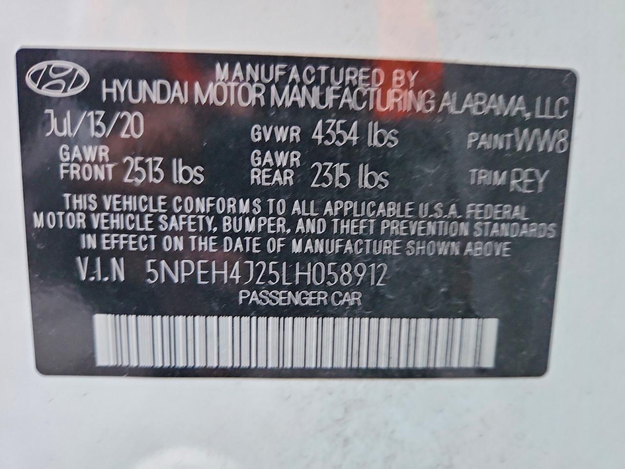 2020 Hyundai Sonata Limited