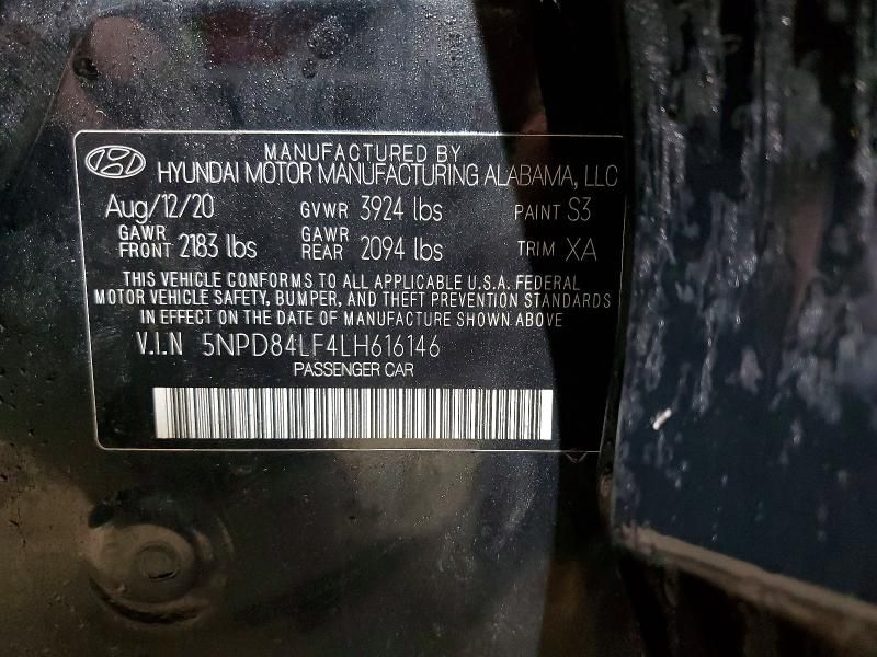 2020 Hyundai Elantra sel