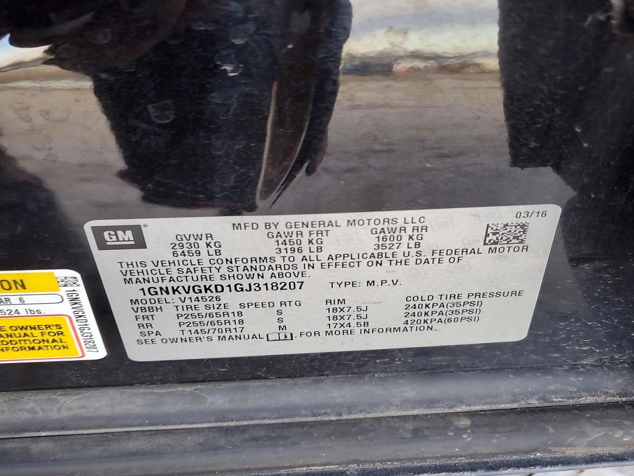 2016 Chevrolet Traverse lt