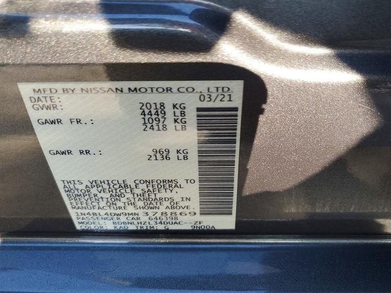 2021 Nissan Altima sv