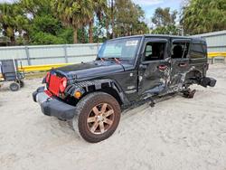 Jeep Wrangler salvage cars for sale: 2013 Jeep Wrangler Unlimited Sahara