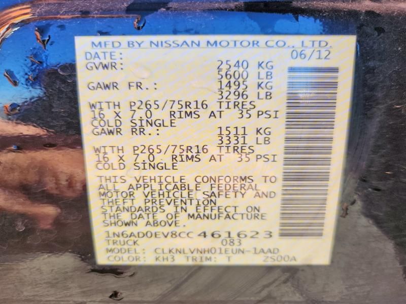 2012 Nissan Frontier s