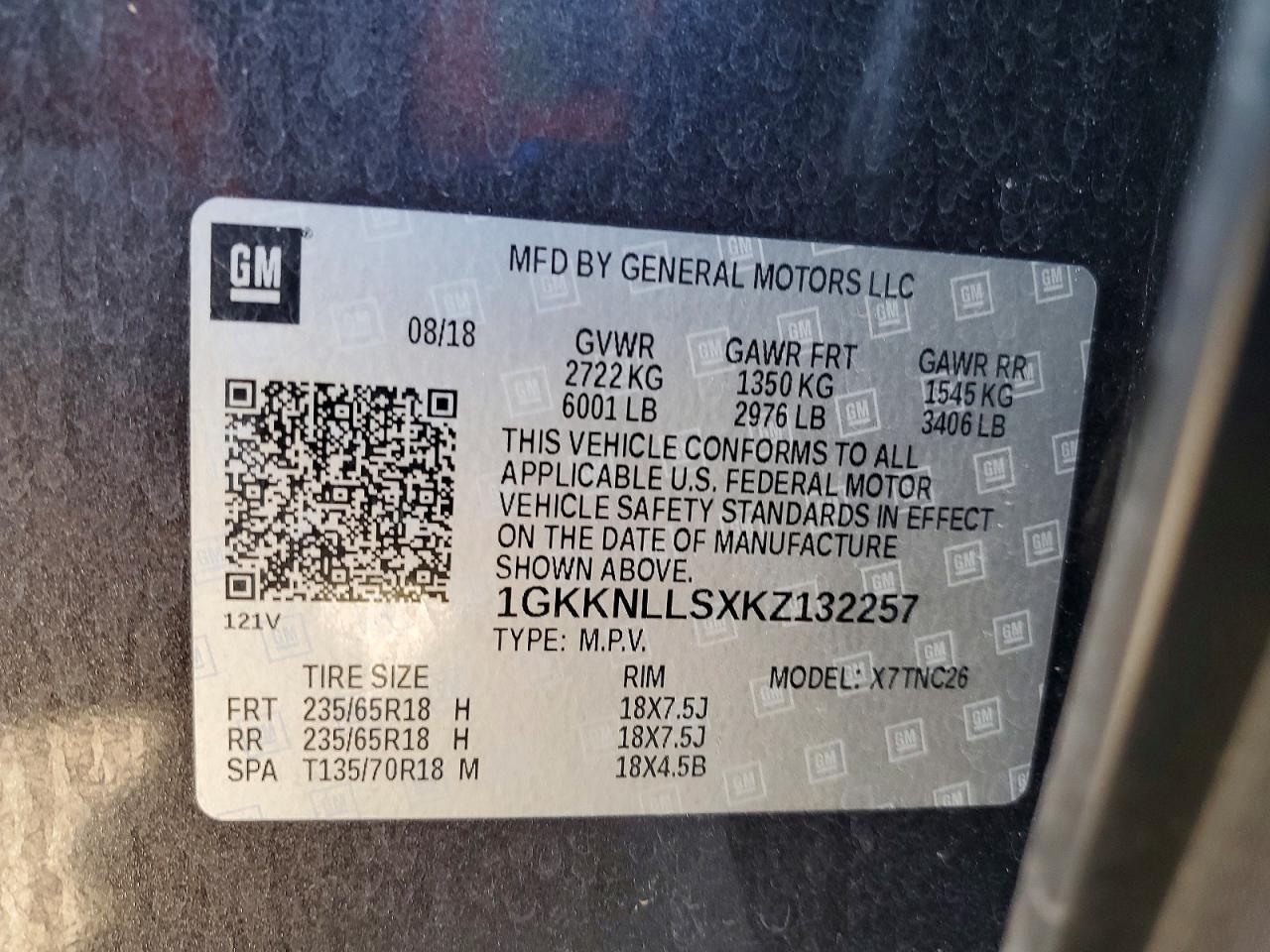 2019 GMC Acadia sle