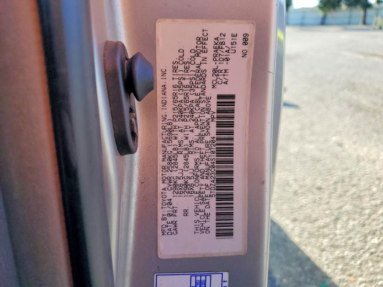 2004 Toyota Sienna ce
