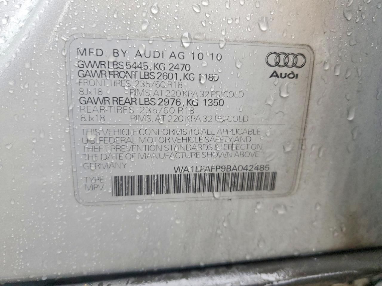 2011 Audi Q5 Premium Plus