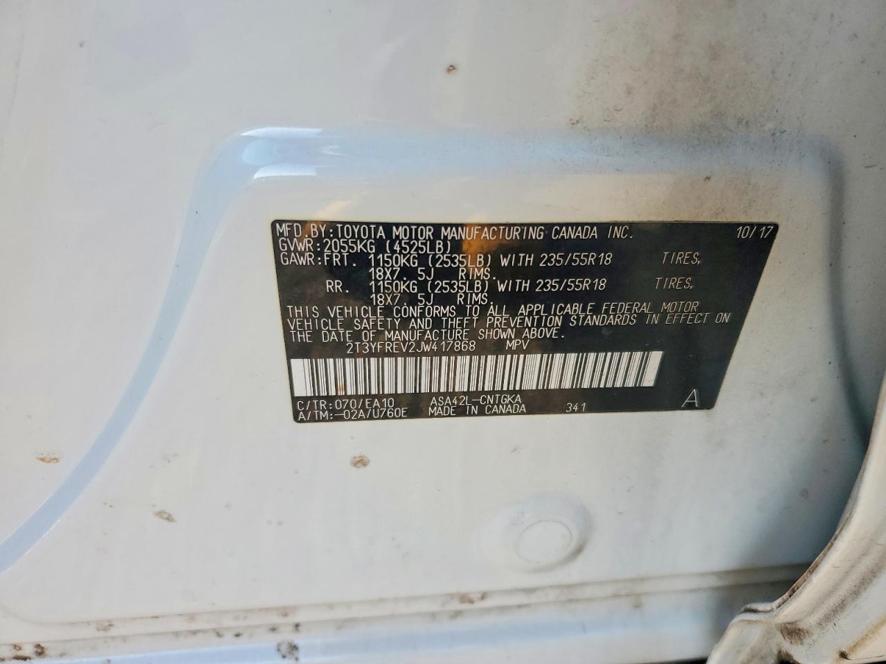 2018 Toyota Rav4 Limited