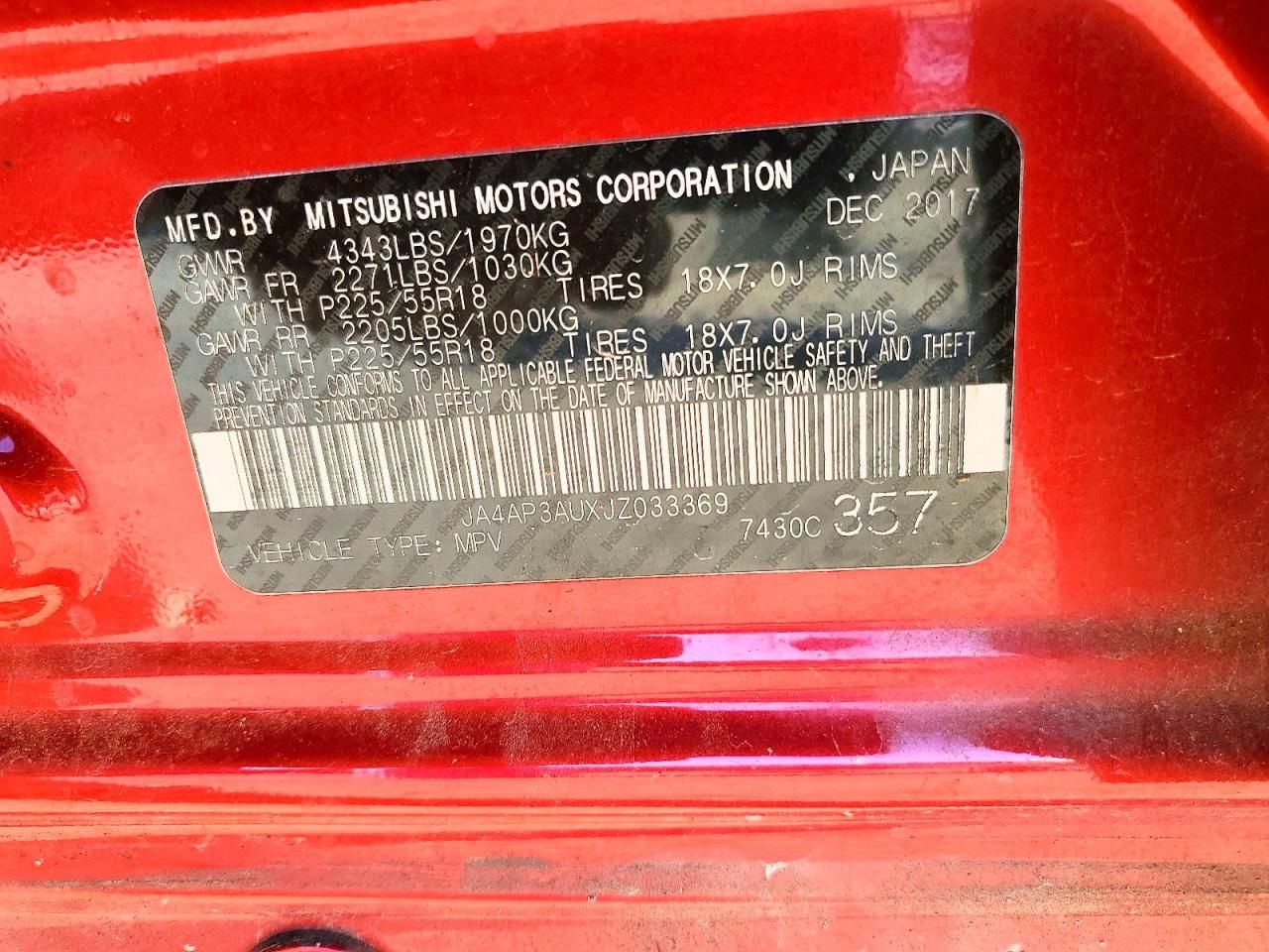 2018 Mitsubishi Outlander Sport es