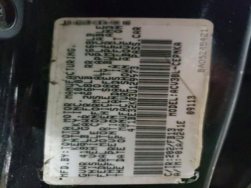 2003 Toyota Camry le