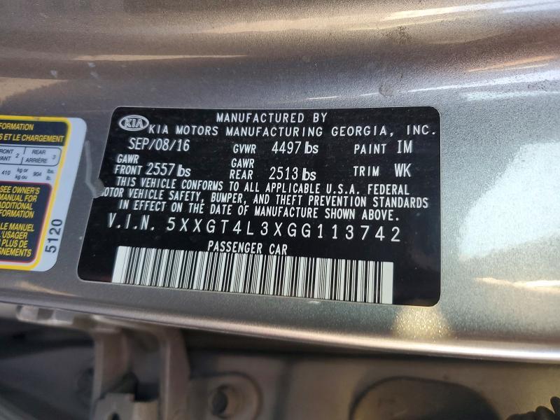 2016 KIA Optima lx