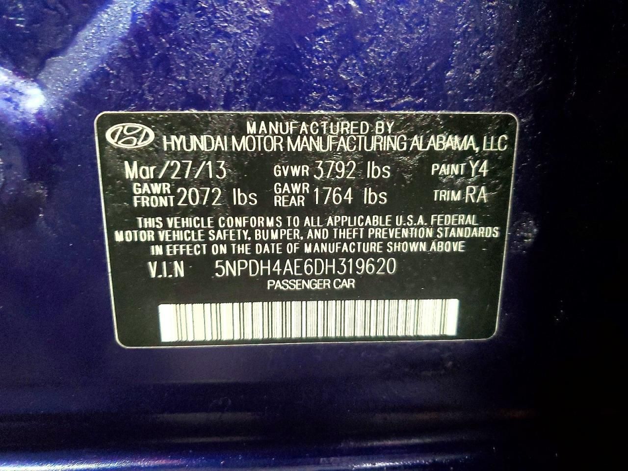 2013 Hyundai Elantra gls