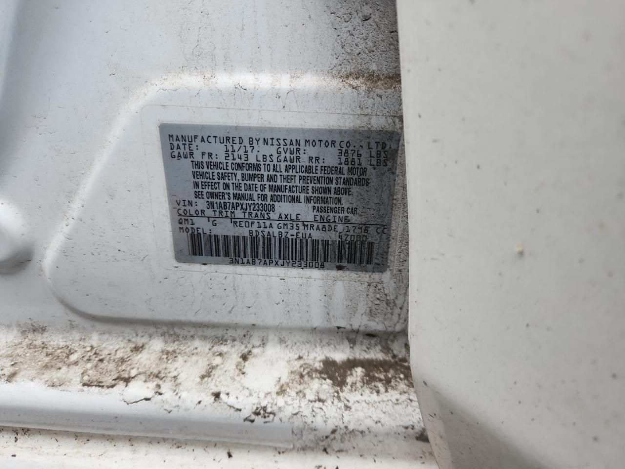 2018 Nissan Sentra s